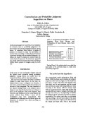 Cover page: Connectionism and Probability Judgement: Suggestions on Biases