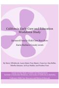Cover page: California Early Care and Education Workforce Study: Licensed Family Child Care Providers, Santa Barbara Country 2006