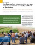 Cover page: No-tillage, surface residue retention, and cover crops improved San Joaquin Valley soil health in the long term