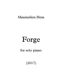 Cover page: Forge