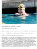 Cover page: Missy Franklin, Olympic Swimmer