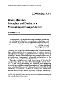 Cover page: White Mischief: Metaphor and Desire in a Misreading of Navajo Culture