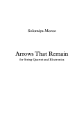 Cover page: Arrows That Remain