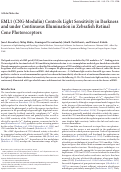 Cover page: EML1 (CNG-Modulin) Controls Light Sensitivity in Darkness and under Continuous Illumination in Zebrafish Retinal Cone Photoreceptors