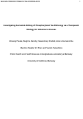Cover page of Investigating Nucleotide Editing of Phosphorylated Tau Pathology as a Therapeutic Strategy for Alzheimer’s Disease