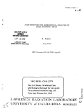 Cover page: A METHOD FOR THE KINEMATICAL ANALYSIS OF LEED INTENSITY DATA