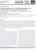 Cover page: A reference genome for ecological restoration of the sunflower sea star, Pycnopodia helianthoides.