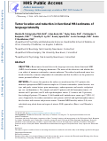 Cover page: Tumor location and reduction in functional MRI estimates of language laterality