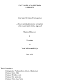 Cover page: Objects and Actions of Consequence