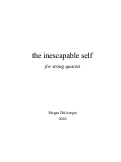 Cover page: The Inescapable Self