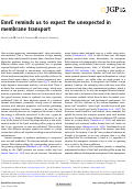 Cover page: EmrE reminds us to expect the unexpected in membrane transport