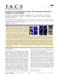 Cover page: Construction and Validation of Nano Gold Tripods for Molecular Imaging of Living Subjects