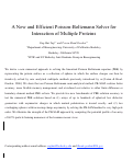 Cover page: New and Efficient Poisson−Boltzmann Solver for Interaction of Multiple Proteins