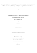 Cover page: Application of Bayesian Methods in Cosmological Data Analysis: Parameter Constraint Forecasts for Stage-IV Surveys and Bayesian Large-Scale Structure Inference