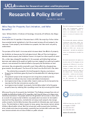 Cover page: Who Pays for Property Tax Limitation, and Who Benefits?