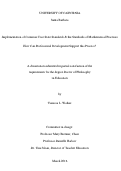 Cover page: Implementation of Common Core State Standards &amp; the Standards of Mathematical Pracitces: How Can Professional Development Support this Process?