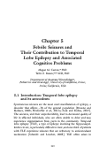 Cover page: Febrile Seizures and Their Contribution to Temporal Lobe Epilepsy and Associated Cognitive Problems