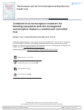 Cover page: Combined oral contraceptive treatment for bleeding complaints with the etonogestrel contraceptive implant: a randomised controlled trial