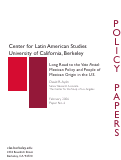 Cover page of Long Road to the Voto Postal: Mexican Policy and People of Mexican Origin in the U.S.