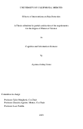 Cover page: Effects of Interventions on Bias Detection