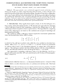 Cover page: Combinatorial Algorithms for Computing Column Space Bases That Have Sparse Inverses