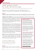 Cover page: Family medicine around the world: overview by region: The Besrour Papers: a series on the state of family medicine in the world.