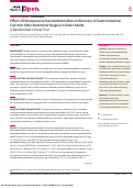 Cover page: Effect of Intraoperative Dexmedetomidine on Recovery of Gastrointestinal Function After Abdominal Surgery in Older Adults