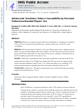 Cover page: Adolescents' smokeless tobacco susceptibility by perceived professional baseball players' use