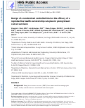 Cover page: Design of a randomized controlled trial on the efficacy of a reproductive health survivorship care plan in young breast cancer survivors.