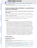 Cover page: Enhancing Sampling of Water Rehydration on Ligand Binding: A Comparison of Techniques