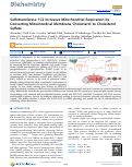 Cover page: Sulfotransferase 1C2 Increases Mitochondrial Respiration by Converting Mitochondrial Membrane Cholesterol to Cholesterol Sulfate.