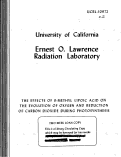 Cover page: THE EFFECTS OF 8-METHYL LIPOIC ACID ON THE EVOLUTION OF OXYGEN AND REDUCTION OF CARBON DIOXIDE DURING PHOTOSYNTHESIS