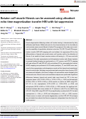 Cover page: Rotator cuff muscle fibrosis can be assessed using ultrashort echo time magnetization transfer MRI with fat suppression