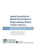 Cover page of Spatial Scenarios for Market Penetration of Plug-in Battery Electric Trucks in the U.S.