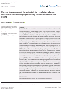 Cover page: Thyroid hormones and the potential for regulating glucose metabolism in cardiomyocytes during insulin resistance and T2DM