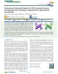 Cover page: Chemical and Structural Stability of CsPbX3 Nanorods during Postsynthetic Anion-Exchange: Implications for Optoelectronic Functionality.