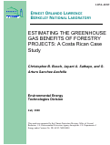 Cover page: Estimating the greenhouse gas benefits of forestry projects: A Costa 
Rican Case Study