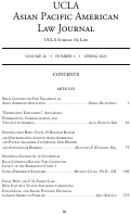 Cover page: Table of Contents