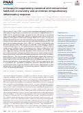 Cover page: A therapy for suppressing canonical and noncanonical SARS-CoV-2 viral entry and an intrinsic intrapulmonary inflammatory response.