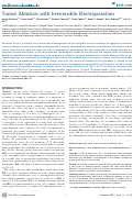 Cover page: Tumor Ablation with Irreversible Electroporation