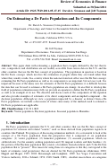 Cover page: On Estimating a De Facto Population and Its Components