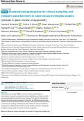 Cover page: Standardized approaches for clinical sampling and endpoint ascertainment in tuberculous meningitis studies