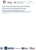 Cover page: New York-Presbyterian and Columbia University Irving Medical Center Requirements Analysis Report