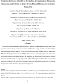 Cover page: Predicting the excess solubility of acetanilide, acetaminophen, phenacetin, benzocaine, and caffeine in binary water/ethanol mixtures via molecular simulation