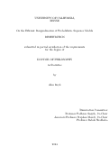 Cover page: On the Efficient Marginalization of Probabilistic Sequence Models