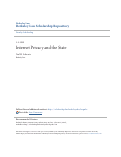 Cover page: Privacy and the Economics of Health Care Information