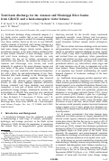 Cover page: Total basin discharge for the Amazon and Mississippi River basins from GRACE and a land-atmosphere water balance