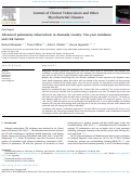 Cover page: Advanced pulmonary tuberculosis in Alameda County: Ten-year incidence and risk factors.