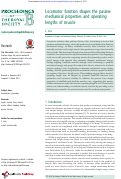Cover page: Locomotor function shapes the passive mechanical properties and operating lengths of muscle