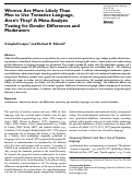 Cover page: Women Are More Likely Than Men to Use Tentative Language, Aren’t They? A Meta-Analysis Testing for Gender Differences and Moderators